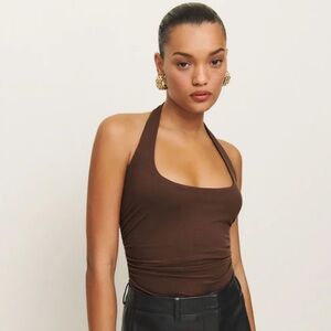 Brown Halter Top